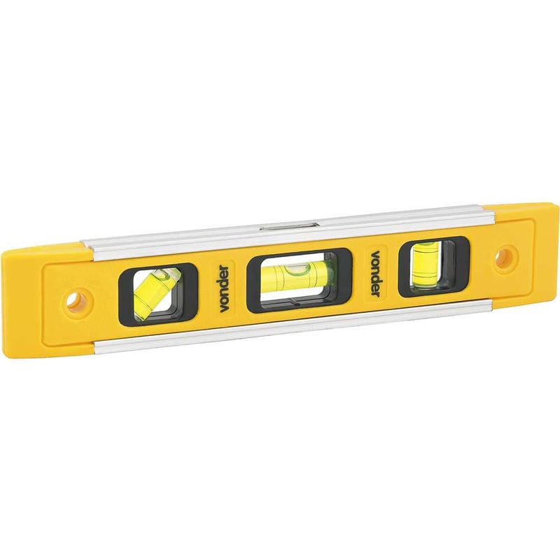 Nível plástico com base magnética 9"