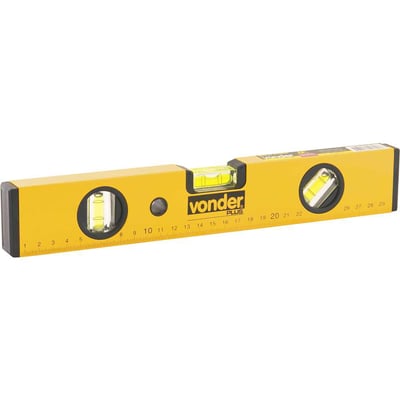 Nível de alumínio 12", com base magnética, VONDER PLUS
