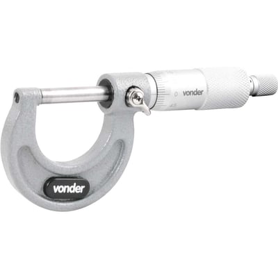 Micrômetro externo, 0 mm - 25 mm, graduação 0,01 mm, MC 025