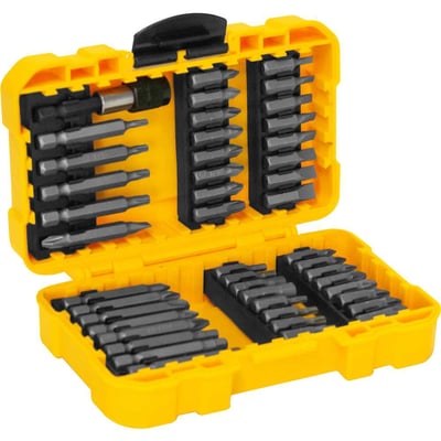 Jogo de bits/ponteiras, com 46 peças, encaixe sextavado de 1/4"