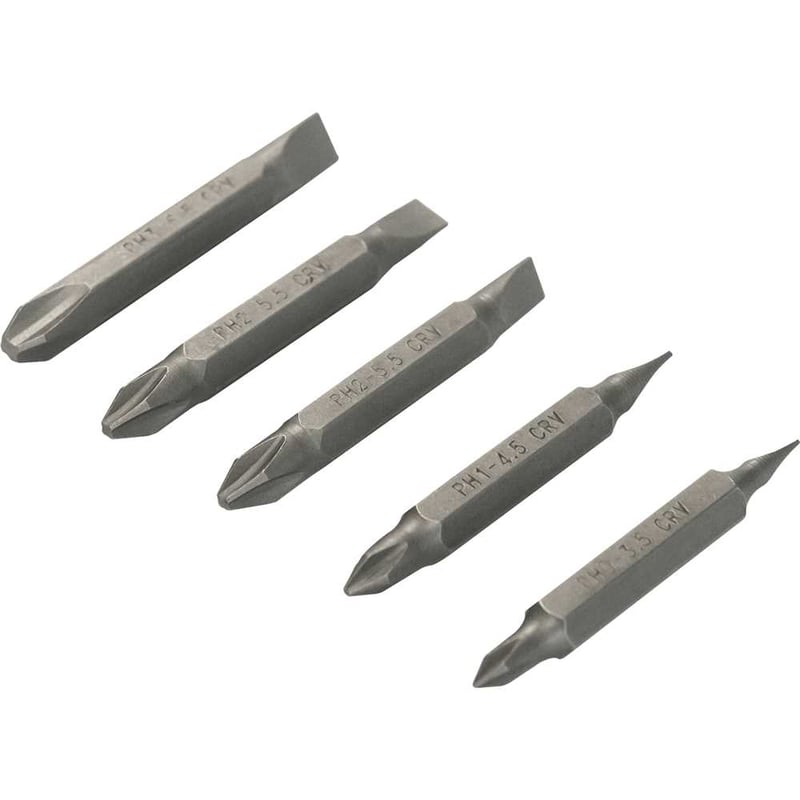 Jogo de bits/ponteiras, com 5 peças, pontas duplas