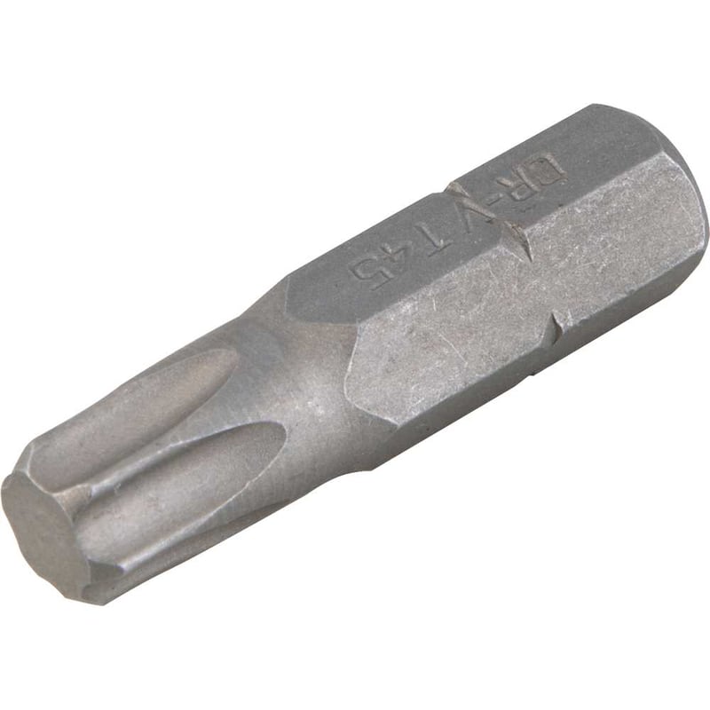 Jogo de bits ponteiras hexalobular com encaixe 5/16", T45 x 32 mm