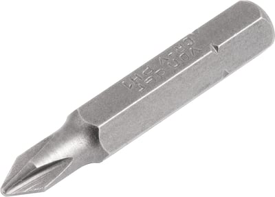 Jogo de bits/ponteira phillips, com encaixe 1/4", nº 1 x 38 mm, cartela com 5 peças