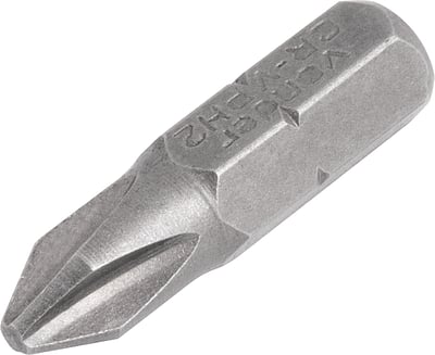 Bits/ponteira phillips com encaixe 1/4", nº 2 x 25 mm, com 5 peças