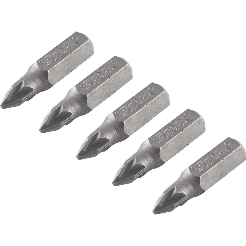 Jogo de bits ponteira pozidrive, com encaixe 1/4", nº 1 x 25 mm