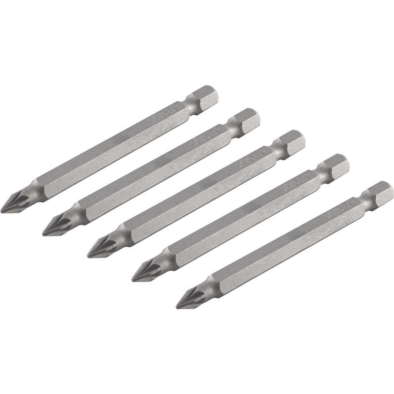 Jogo de bits ponteira pozidrive, com encaixe 1/4", nº 1 x 75 mm