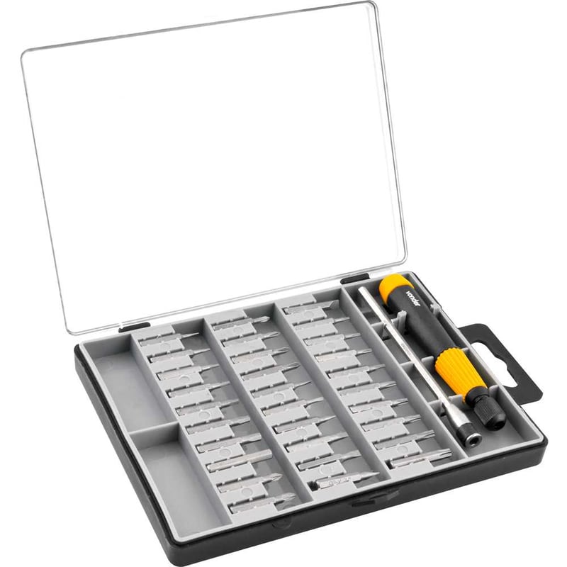 Jogo de bits/ponteiras de precisão com 32 peças, encaixe sextavado 4 mm