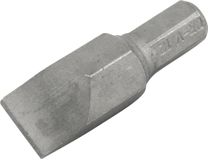 Jogo de bits/ponteiras, fenda, encaixe 5/16", 12 mm x 38 mm, cartela com 5 peças