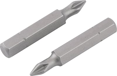 Bits/ponteira phillips S2, encaixe 1/4", nº 1, 3/16" x 38 mm, com 2 peças