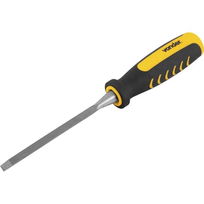 Formão chanfrado reto 1/4", com cabo em PVC
