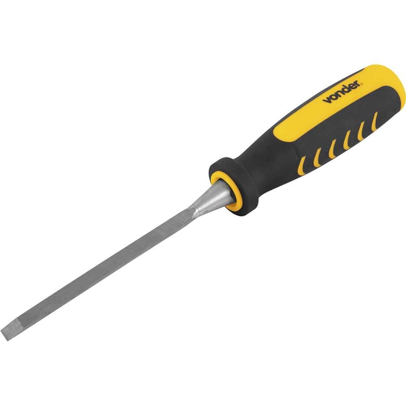 Formão chanfrado reto 1/4", com cabo em PVC
