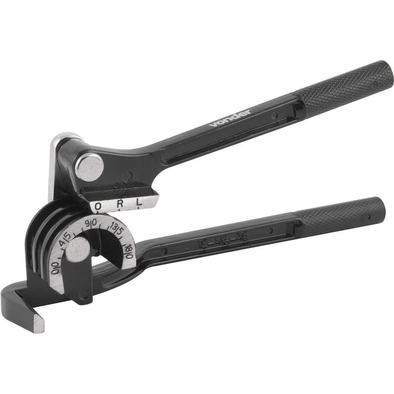 Curvador de tubos tipo alavanca 3 em 1, 1/4" - 5/16" - 3/8"