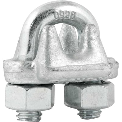 Clips para cabo de aço 3/8" - 9,53 mm, pesado, encartelado, VONDER PLUS