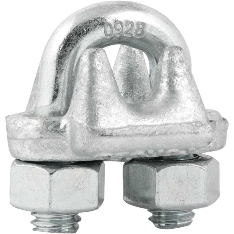 Clips para cabo de aço 3/8" - 9,53 mm, pesado, encartelado, VONDER PLUS