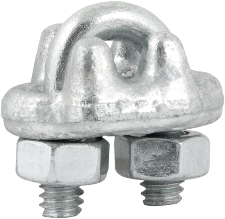 Clips para cabo de aço 1/8" - 3,18 mm, pesado, encartelado, VONDER PLUS