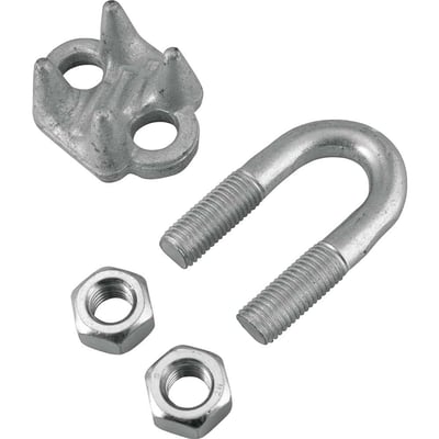 Clips para cabo de aço 1" - 25,40 mm, pesado, VONDER PLUS