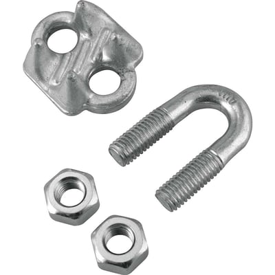 Clips para cabo de aço 1/2" - 12,70 mm, pesado, VONDER PLUS