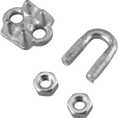 Clips para cabo de aço 1/4" - 6,35 mm, pesado, VONDER PLUS