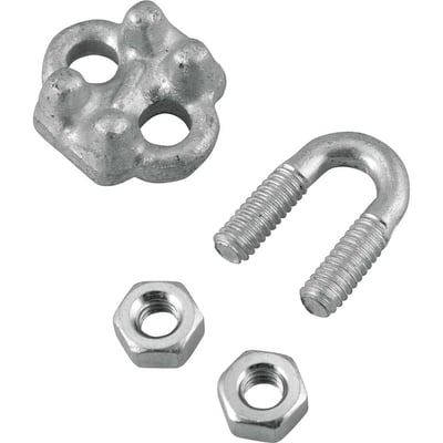 Clips para cabo de aço 1/8" - 3,18 mm, pesado, VONDER PLUS