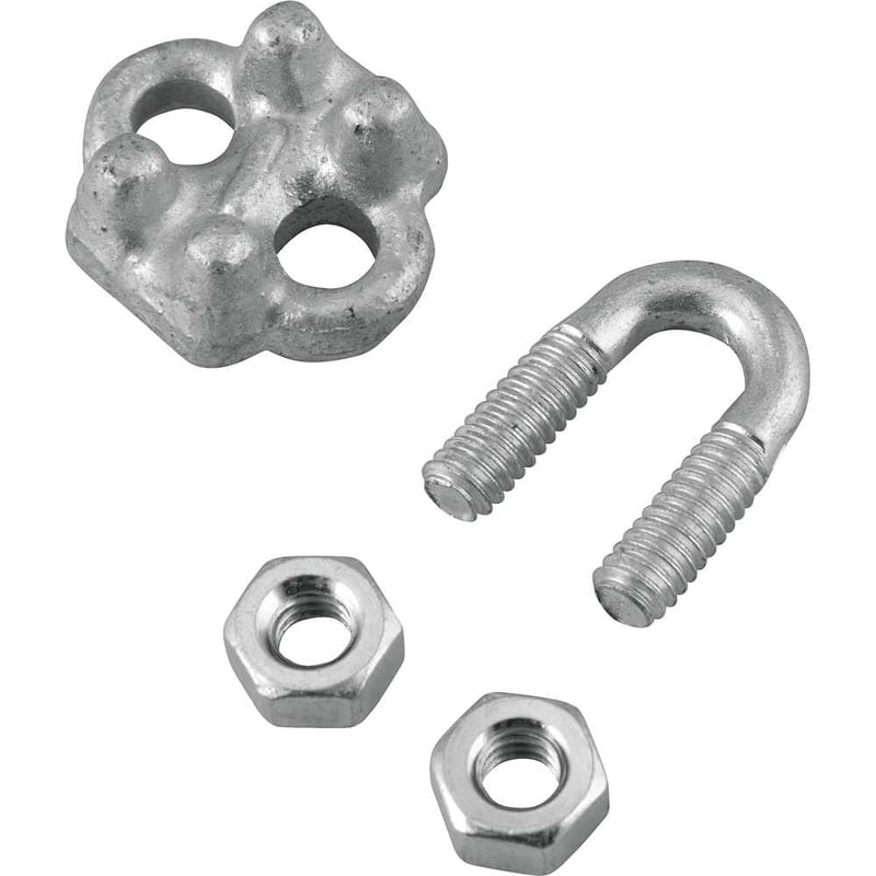 Clips para cabo de aço 1/8" - 3,18 mm, pesado, VONDER PLUS