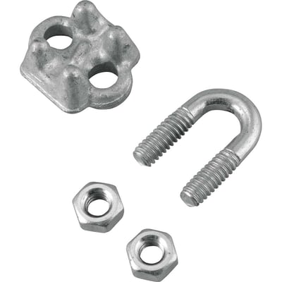 Clips para cabo de aço 3/16" - 4,76 mm, pesado, VONDER PLUS