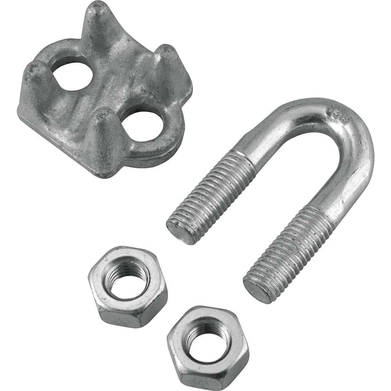 Clips para cabo de aço 3/4" - 19,10 mm, pesado, VONDER PLUS
