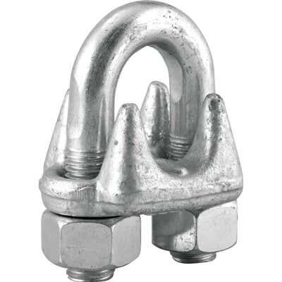 Clips para cabo de aço 7/8" - 22,20 mm, pesado, VONDER PLUS