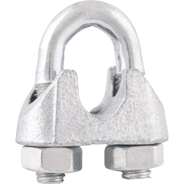 Clips para cabo de aço 1/2" - 12,70 mm, cartela com 2 peças