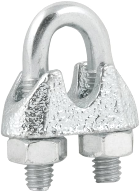 Clips para cabo de aço 1/8" - 3,18 mm, pacote com 30 peças