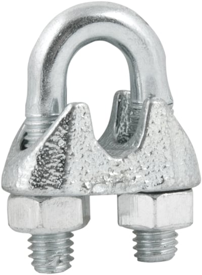 Clips para cabo de aço 3/16" - 4,76 mm, pacote com 20 peças