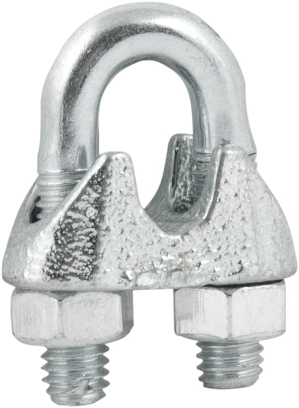 Clips para cabo de aço 3/16" - 4,76 mm, pacote com 20 peças