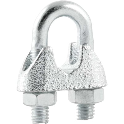 Clips para cabo de aço 5/16" - 7,94 mm, pacote com 10 peças