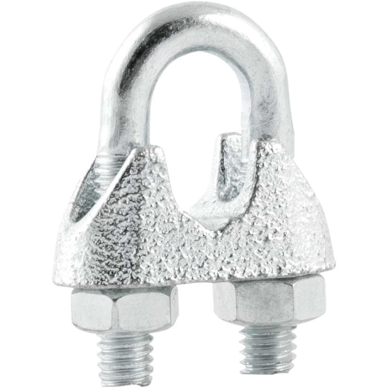 Clips para cabo de aço 5/16" - 7,94 mm, pacote com 10 peças