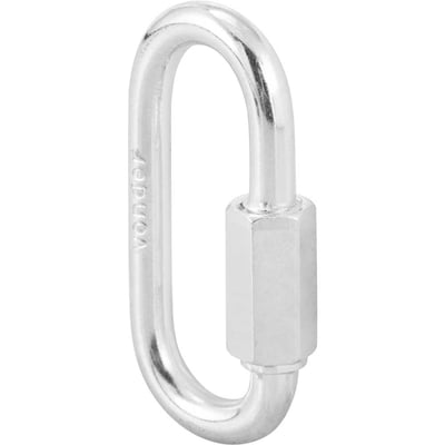 Mosquetão reto com rosca, 3/16"cartela com 2 peças