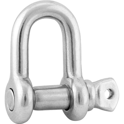 Manilha reta para cabo de aço, 5/16", aço inox