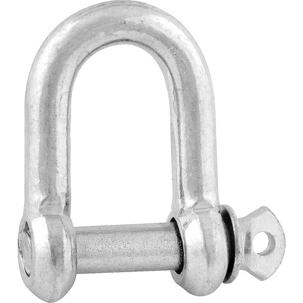 Manilha reta para cabo de aço, 1/4"