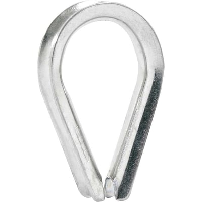Anilha/sapatilho para cabo de aço, 4,76 mm - 3/16", inox