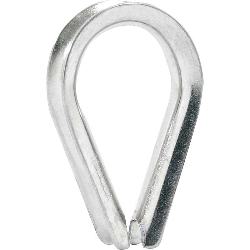 Anilha/sapatilho para cabo de aço, 4,76 mm - 3/16", inox
