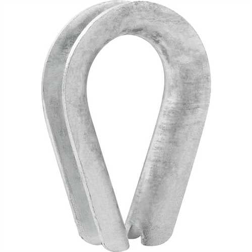 Anilha/sapatilho para cabo de aço, 7,94 mm - 5/16", cartela com 2 peças, VONDER.