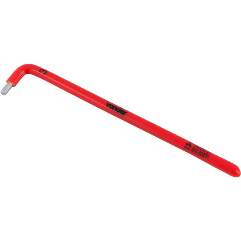 Chave hexagonal (allen) 3,0 mm, isolada, IEC60900