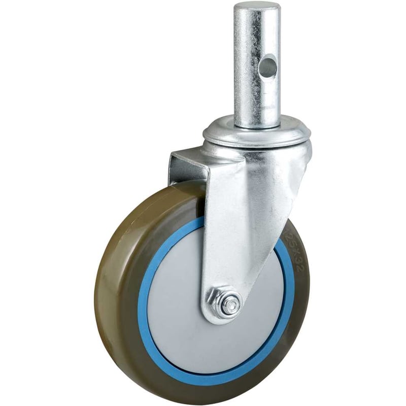 Rodízio giratório 125 mm, para carrinho para carga 2 em 1