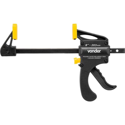 Grampo tipo sargento, aperto rápido, 8" - 203 mm