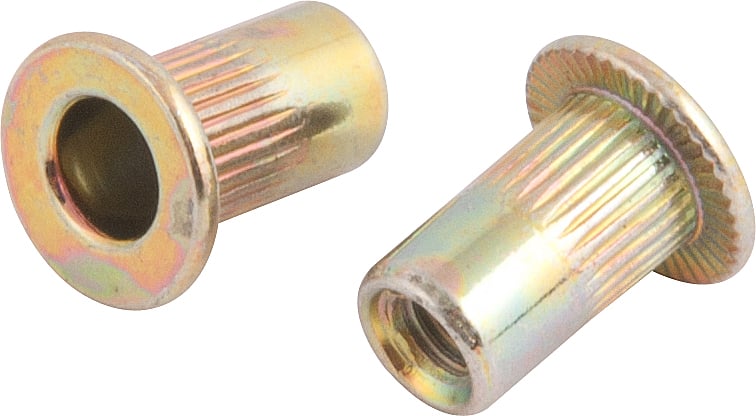 Rebite de rosca em aço carbono, rosca M3 x 8,8 mm