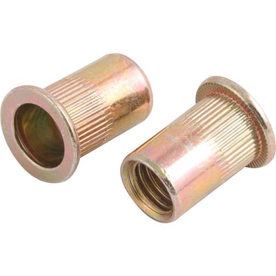 Rebite de rosca em aço carbono, rosca M10 x 21,0 mm
