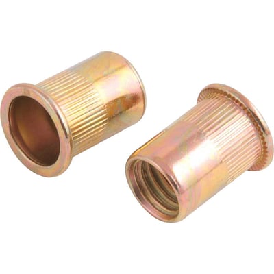 Rebite de rosca em aço carbono, rosca M12 x 24,0 mm