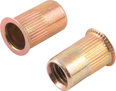 Rebite de rosca em aço carbono, rosca M5 x 13,0 mm, cabeça pequena