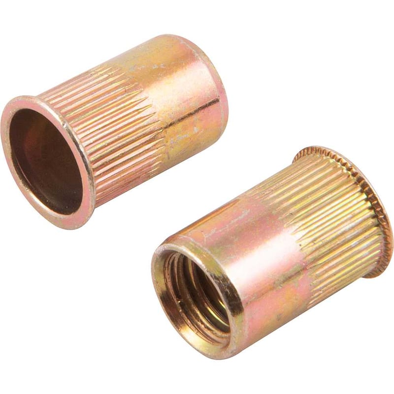 Rebite de rosca em aço carbono, rosca M10 x 21,0 mm, cabeça pequena