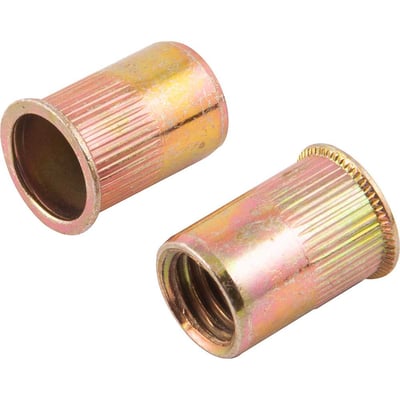 Rebite de rosca em aço carbono, rosca M12 x 24,0 mm, cabeça pequena