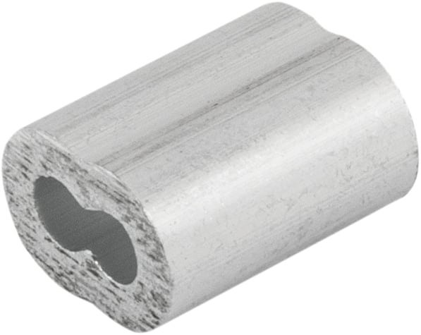 Prensa cabo para cabos de aço de 1/8", cartela com 10 peças