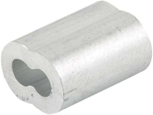 Prensa cabo para cabos de aço de 3/32", cartela com 10 peças